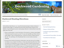 Tablet Screenshot of duckweedgardening.com